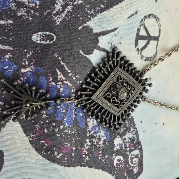 Vintage Hollycraft brutalist pendant necklace. - Picture 12 of 13